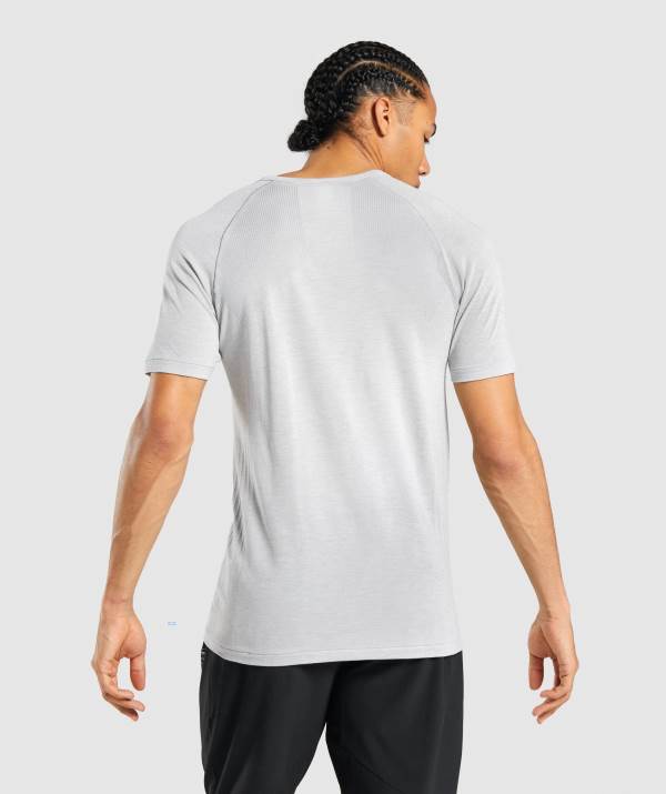 Panske Tricka Gymshark Retake Seamless Svetlo Siva / Siva | KI5613809